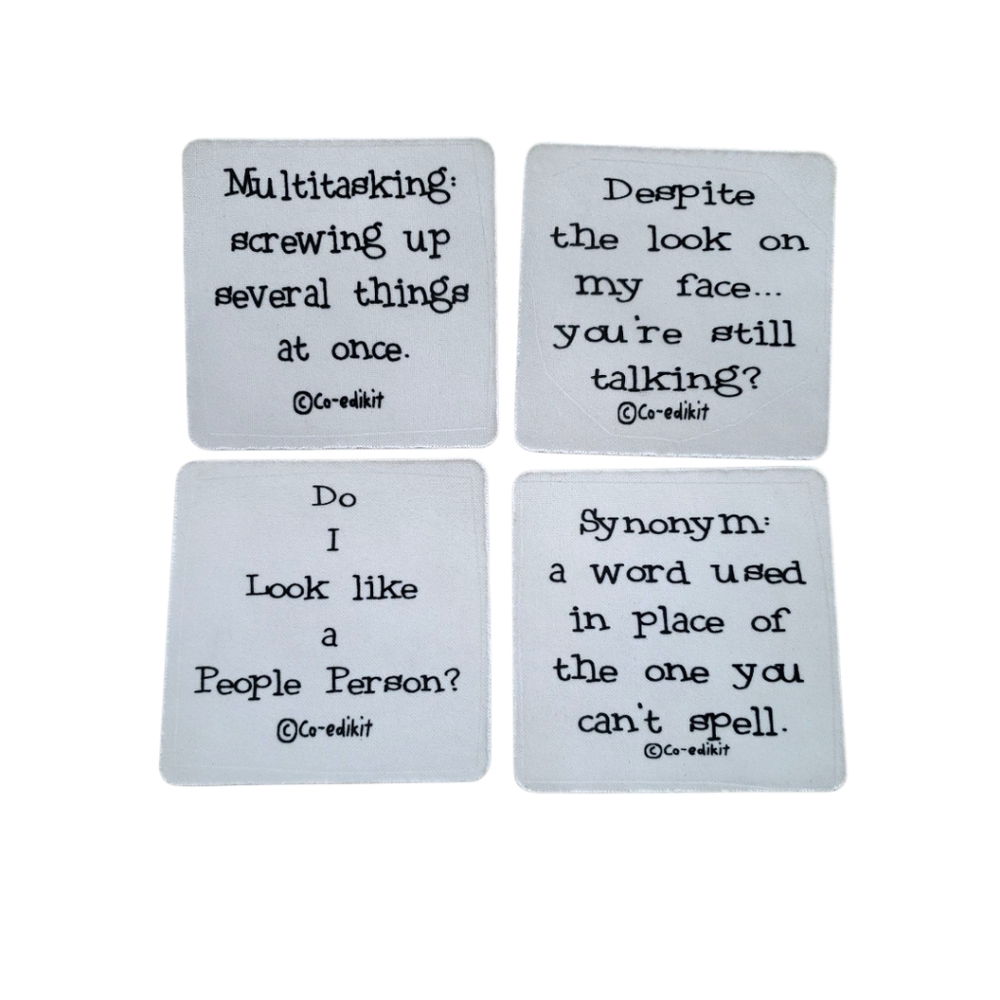 Set of Four Soft Coasters